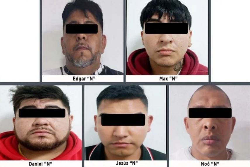 Foto: Cortesía Capturan a cinco integrantes de grupo criminal en Nicolás Romero, Edomex