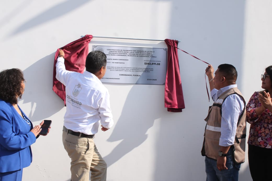 inauguran adoquinamiento coronango 3 2