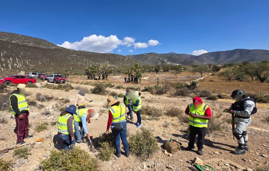 Foto: Cortesía Hallan restos óseos en Tlacotepec; inteligencia y apoyo ciudadano, clave