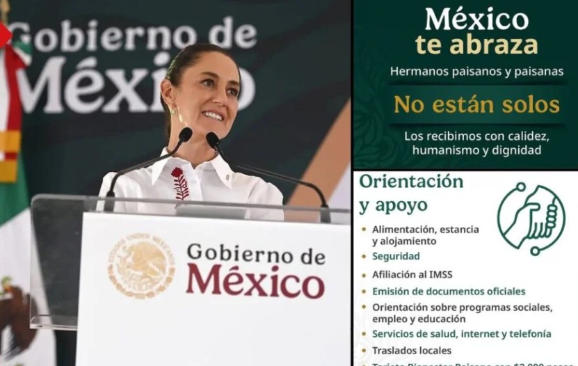 Foto: Cortesía México reafirma su compromiso con deportados: "Te abrazamos al regresar"
