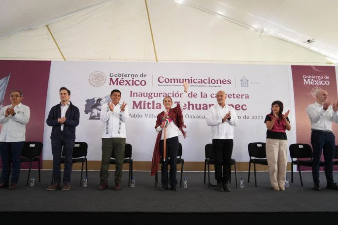 Foto: Cortesía Inauguran carretera Mitla-Tehuantepec: desarrollo y progreso para Oaxaca