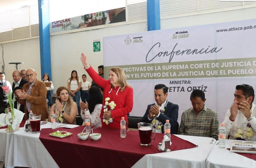 Foto: Cortesía Ministra de la SCJN visita Atlixco para impulsar justicia y transparencia