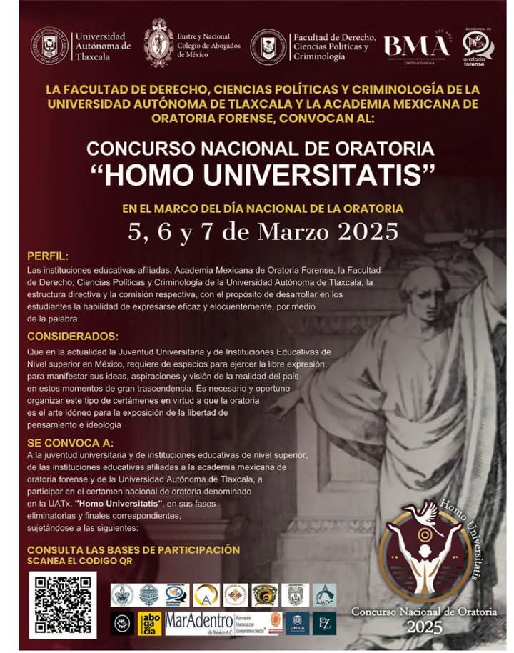 Foto: Cortesía La UATx albergará el concurso nacional de oratoria "Homo Universitatis"