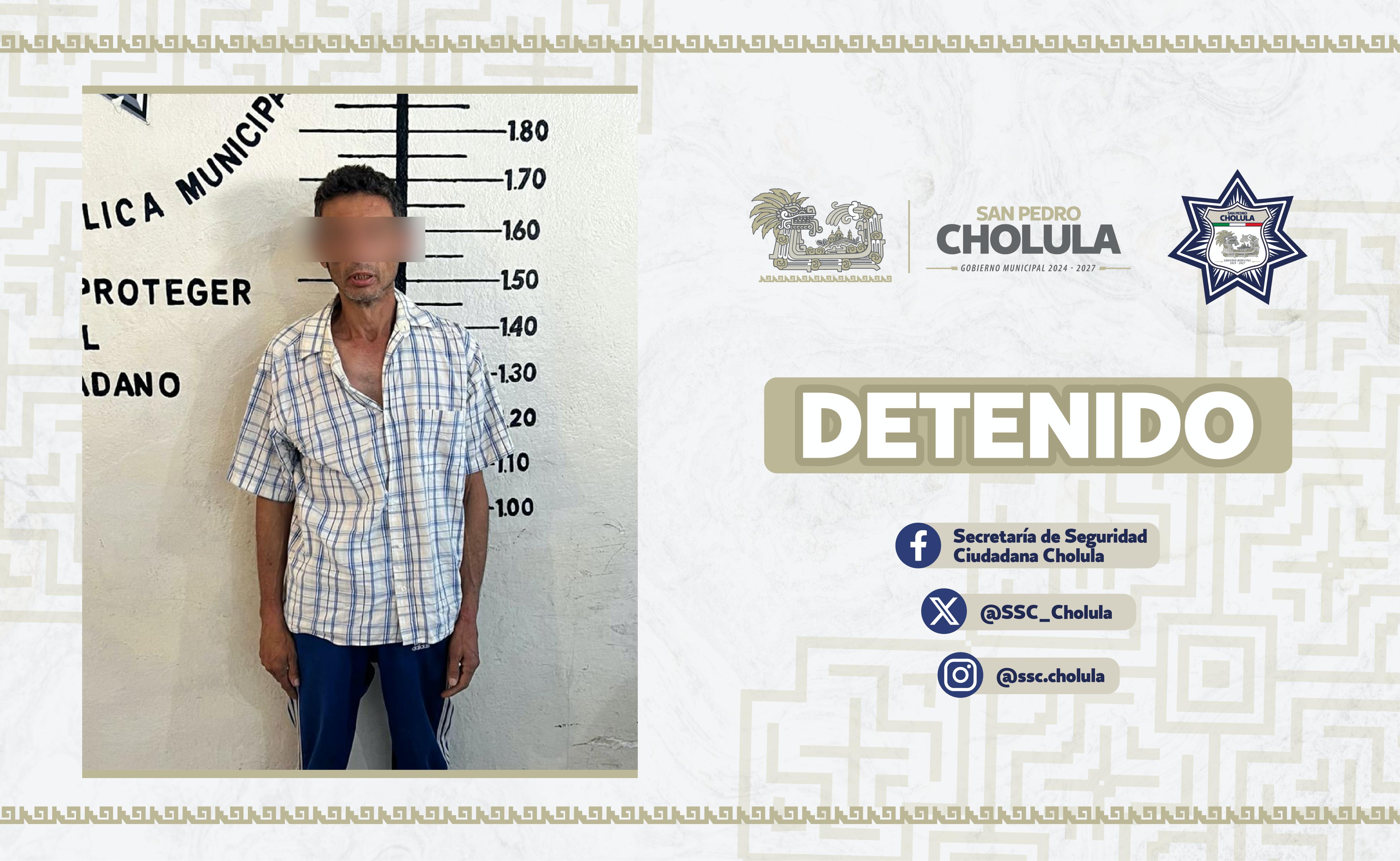 Comunicado oficial Policía de San Pedro frustra robo y detiene a presunto ladrón