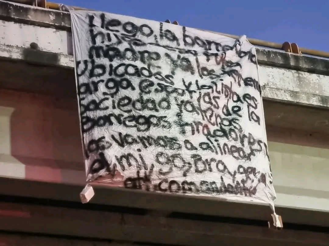 Foto: Cortesía Otra n4rco manta se suma al gobierno de Lorena Cuéllar en Acuitlapilco