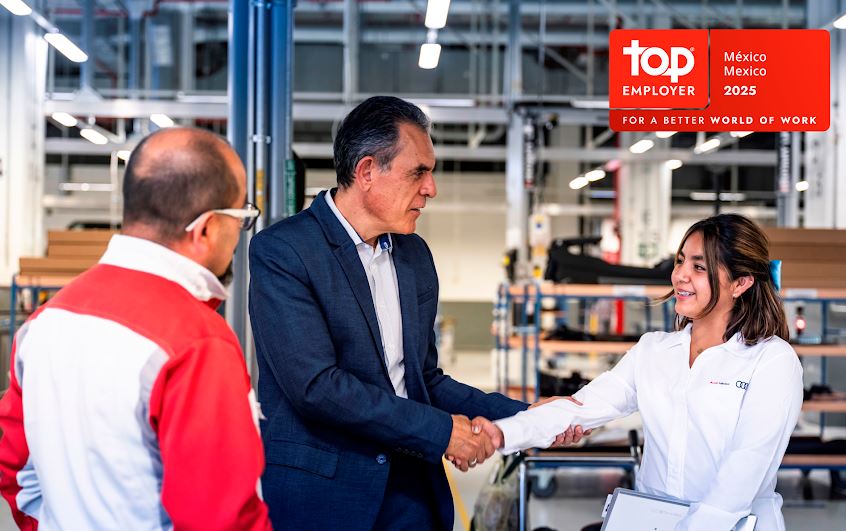 Foto: Cortesía Audi México: Top Employer 2025, sexto reconocimiento consecutivo