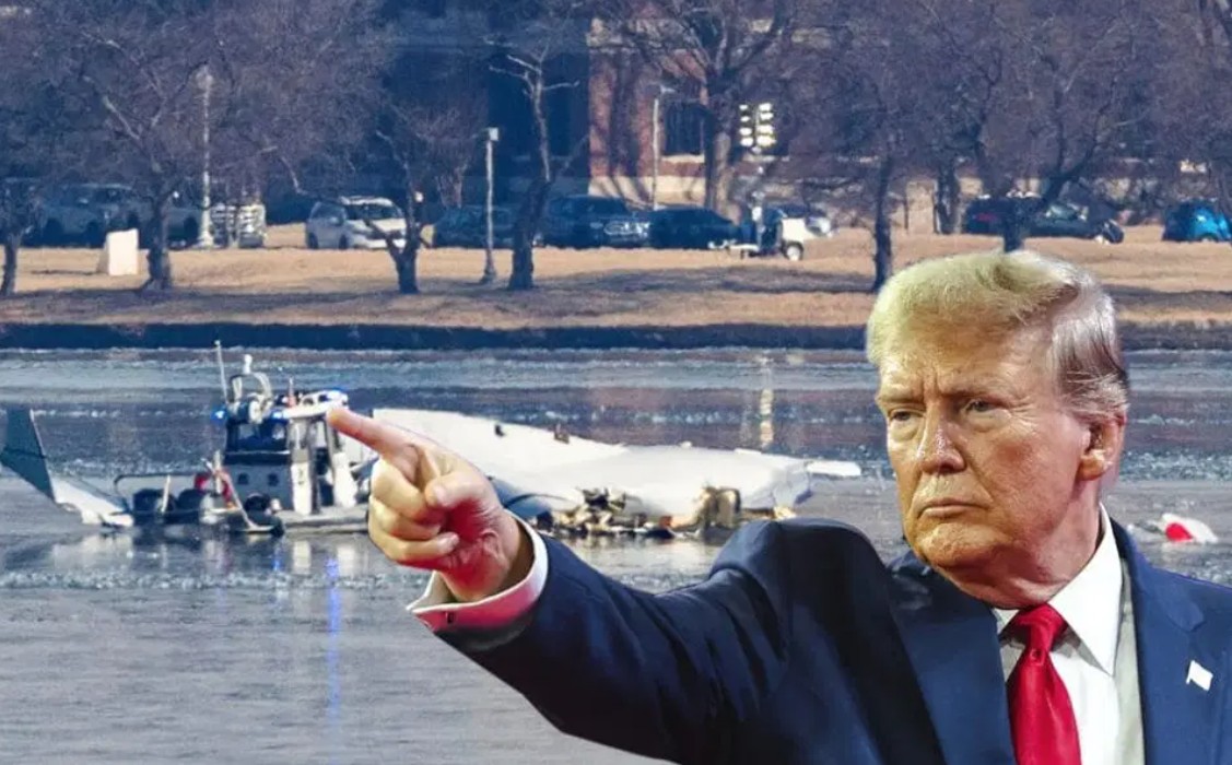 Foto: Cortesía Trump responsabiliza a políticas de diversidad por choque aéreo en Washington que dejó 67 fallecidos