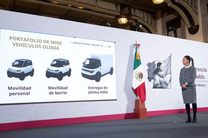 Foto: Cortesía Olinia: Claudia Sheinbaum lanza la primera armadora de autos eléctricos en México