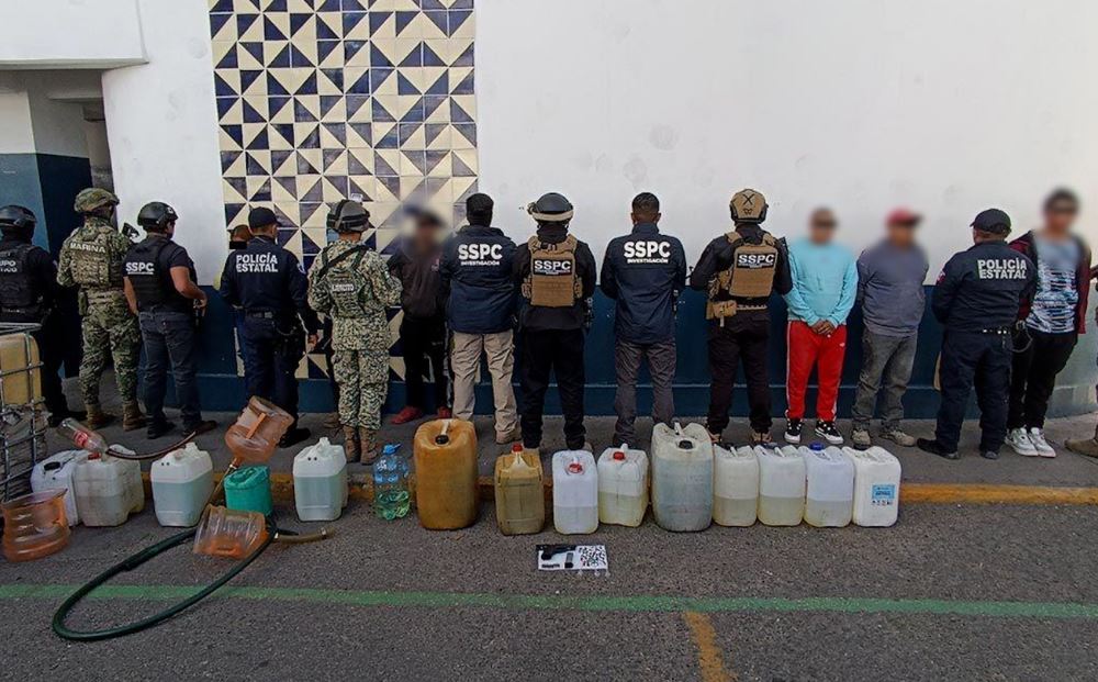 Foto: Cortesía Detienen a 14 en Puebla por robo de combustible: Pemex y fuerzas armadas