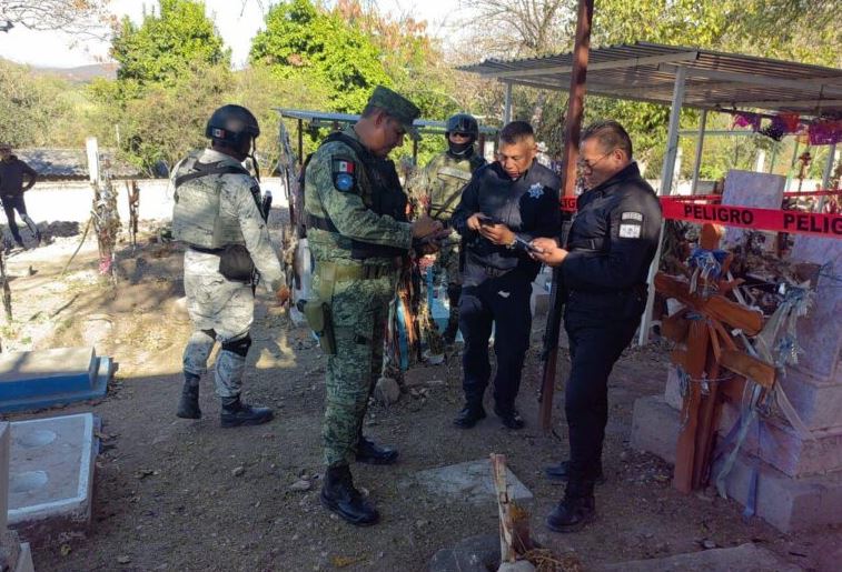Foto: Cortesía Gobierno refuerza seguridad en Chietla tras ataque armado en panteón