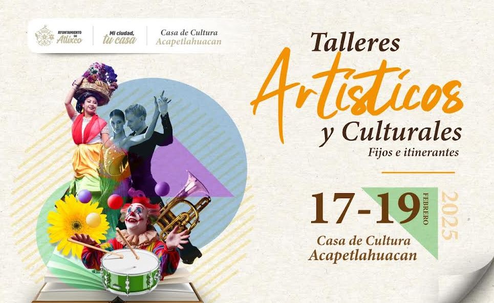 Foto: Cortesía Atlixco abre inscripciones a nuevos talleres de arte y cultura