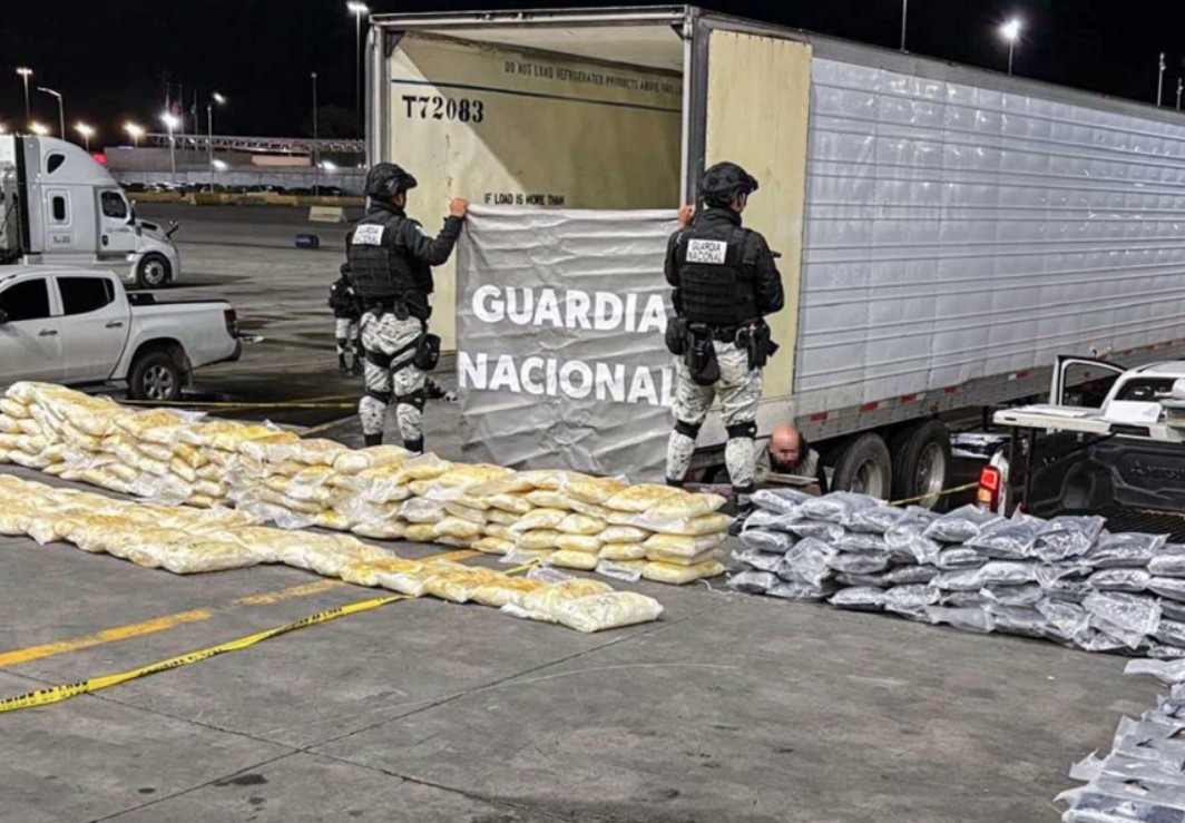 Foto: Cortesía Guardia Nacional incauta más de media tonelada de droga en garita de Otay