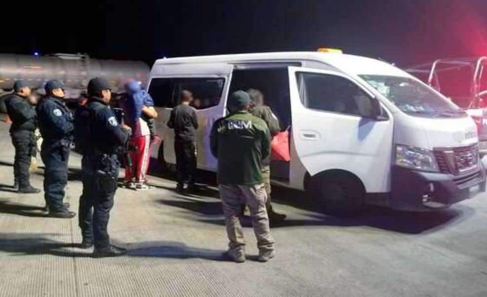 Foto: Cortesía Familia venezolana es rescatada en Puebla y trasladada al INM