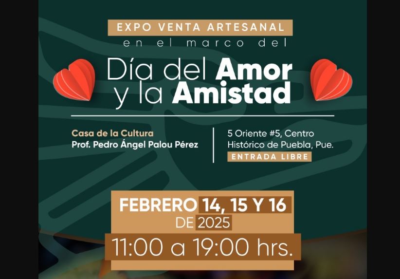 Foto: Cortesía Celebra San Valentín en Puebla con arte, cultura y expoventas