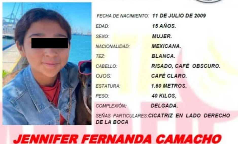 Foto: Cortesía Jennifer Fernanda, desaparecida en Tijuana, es hallada en Puebla