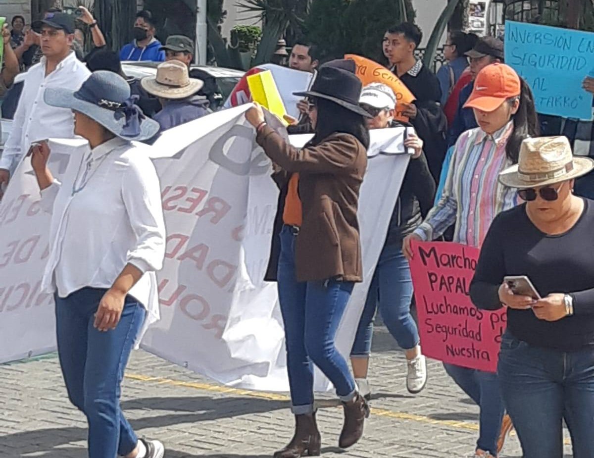 Pobladores de Papalotla exigen seguridad y acusan falta de respuesta