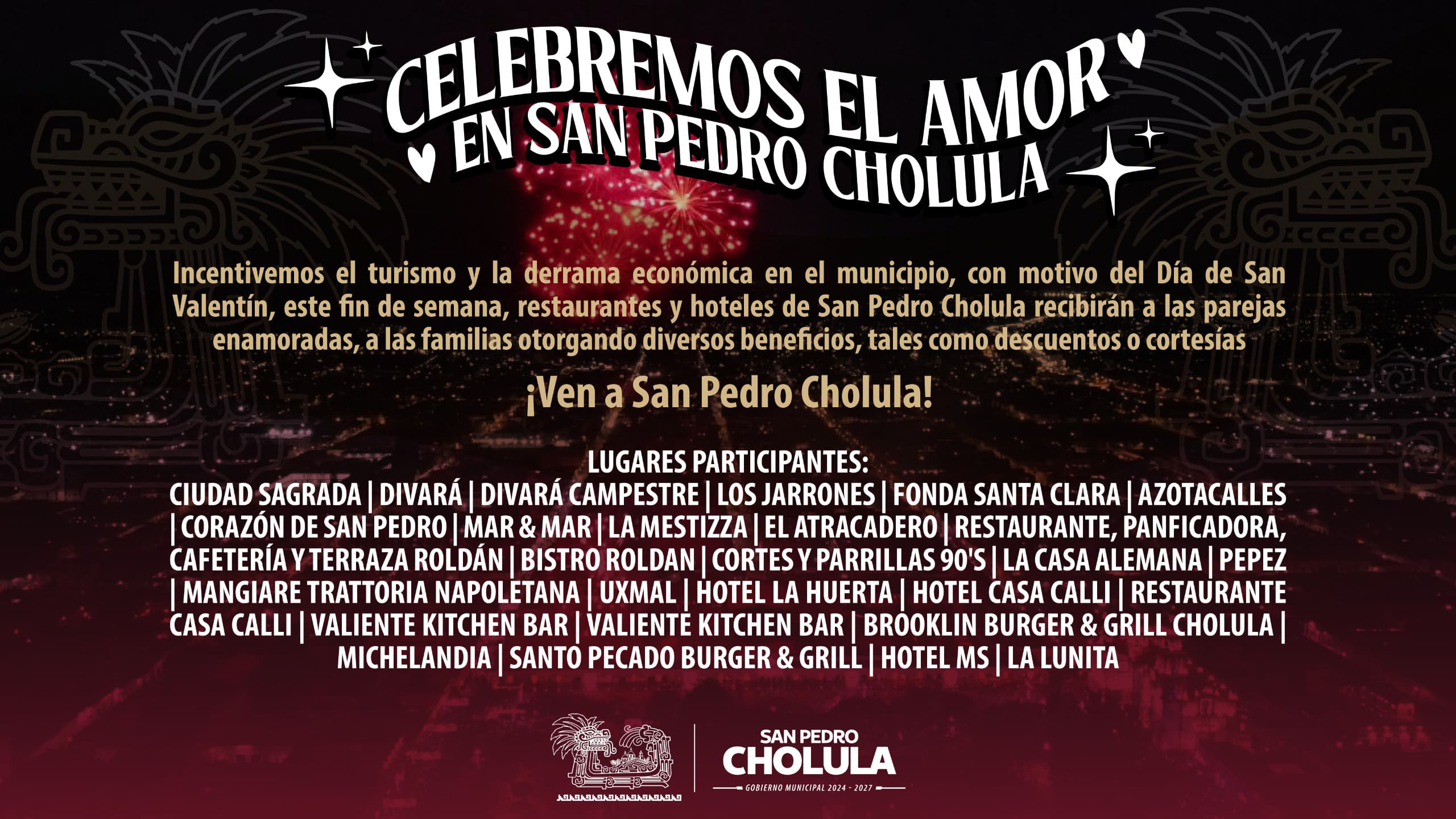 a celebrar día de amor y la amistad en cholula