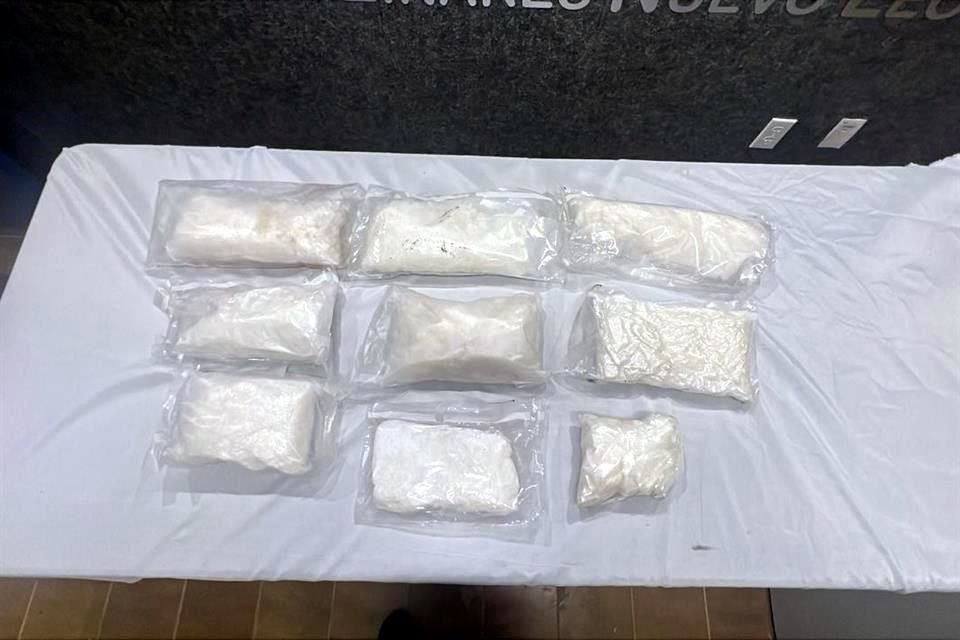 Foto: Cortesía Detienen a pareja con 8.2 kg de metanfetamina en Nuevo León
