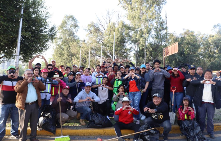 Foto: Cortesía Faena comunitaria en Puebla fortalece la convivencia vecinal