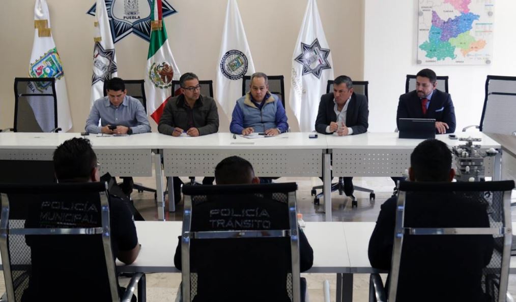 Foto: Cortesía Reunión de autoridades para fortalecer la seguridad en Puebla