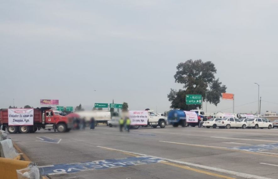 Foto: Cortesía Bloqueo en la autopista México-Puebla: transportistas exigen justicia