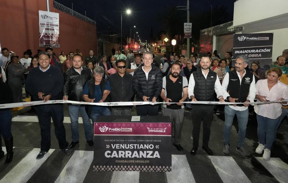 Foto: Cortesía Inauguración de la pavimentación en Venustiano Carranza