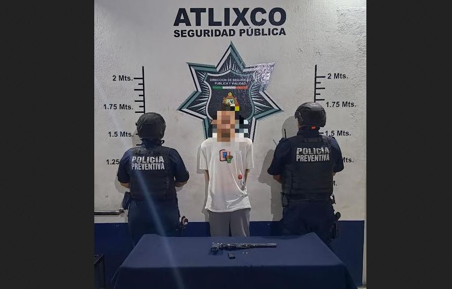 Foto: Cortesía Detención de ladrón de autos en Atlixco con apoyo de conductores