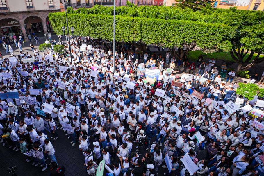 Foto: Cortesía Estudiantes exigen justicia por Josué Yáñez en Celaya