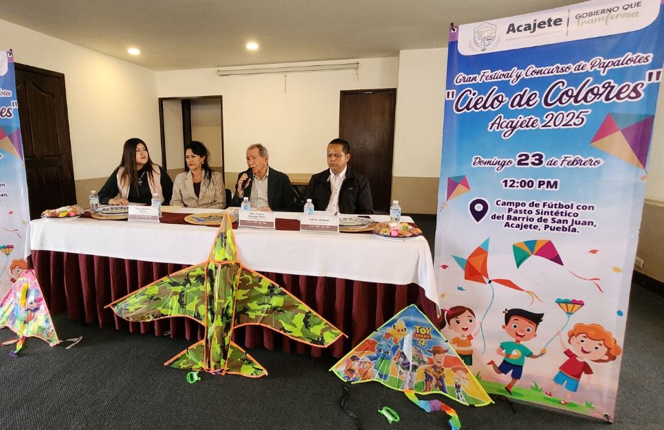 Foto: Cortesía Acajete celebrará el Festival y Concurso de Papalotes “Cielo de Colores 2025”