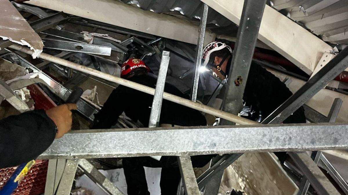 Foto: Cortesía Derrumbe en centro comercial de Perú deja 3 fallecidos y 29 heridos