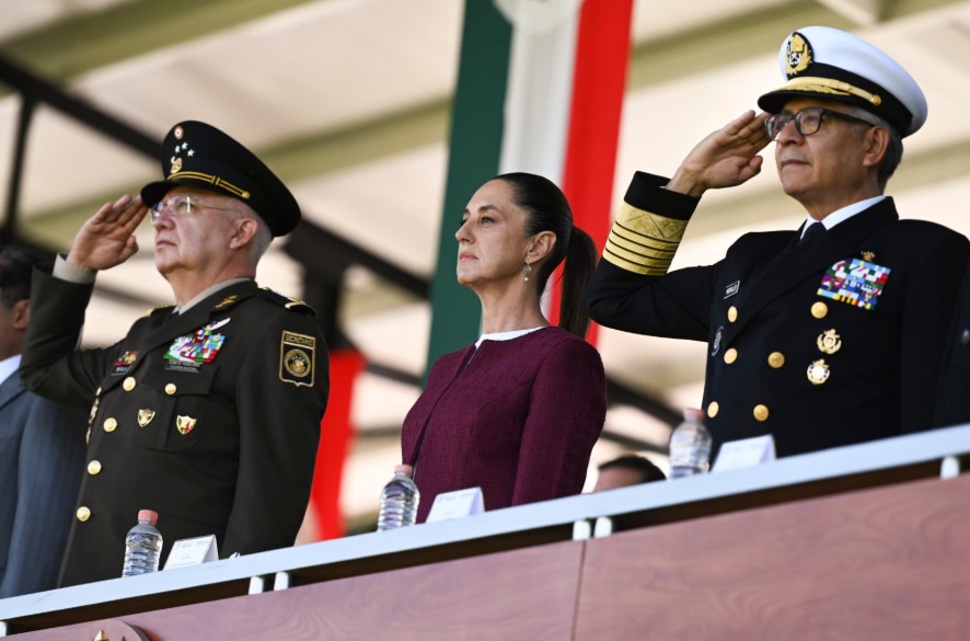 Foto: Cortesía Sheinbaum reafirma la soberanía de México en la ceremonia del Día de la Bandera
