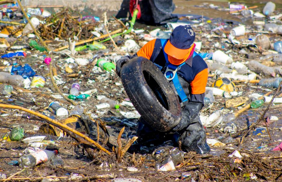 Foto: Cortesía Gobierno de Puebla refuerza jornadas de limpieza en cuerpos de agua