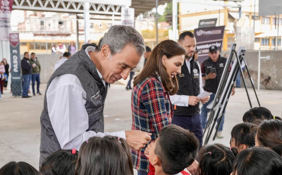 Foto: Cortesía Pepe Chedraui inaugura techado escolar en la Primaria No. 16