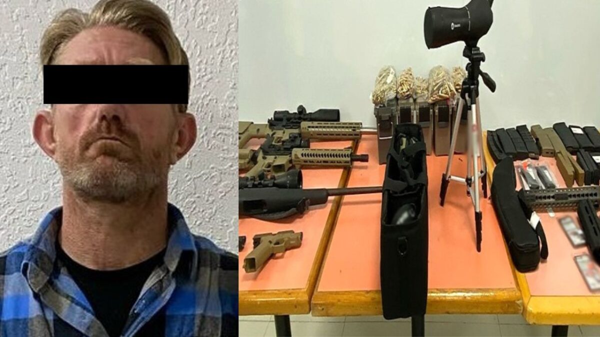 Foto: Cortesía Detienen a estadounidense con arsenal en frontera de Tijuana, México