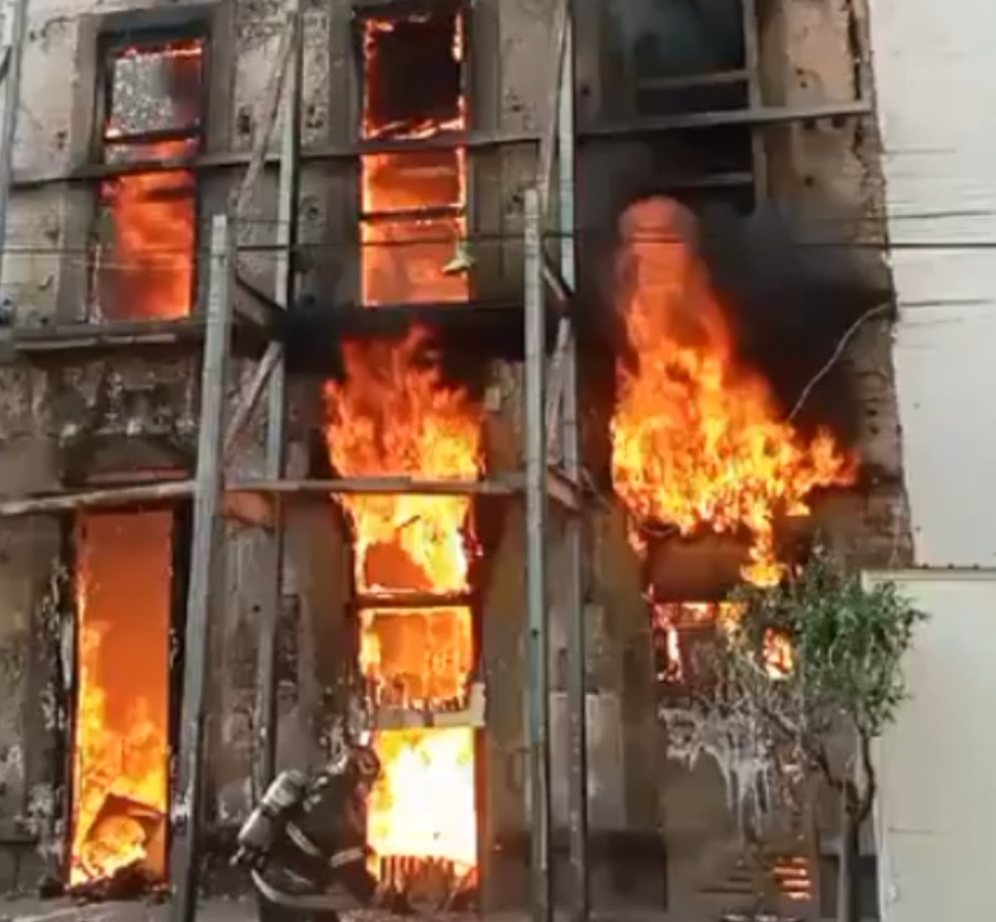 Foto: Cortesía Incendio consume parcialmente edificio en la Ciudad de México sin dejar heridos