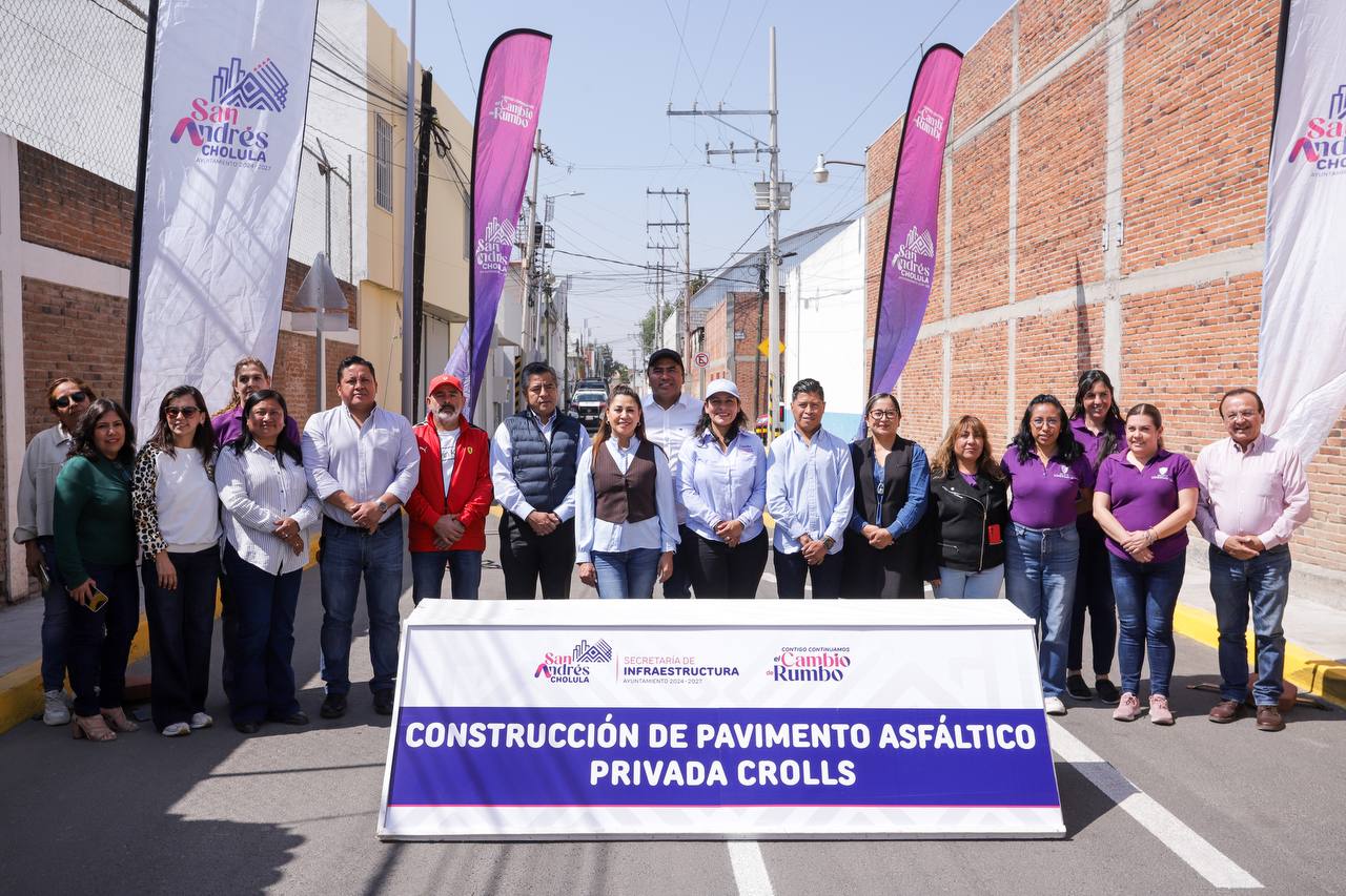 Comunicado oficial Mejora Lupita Cuautle la movilidad en Emiliano Zapata con obra vial