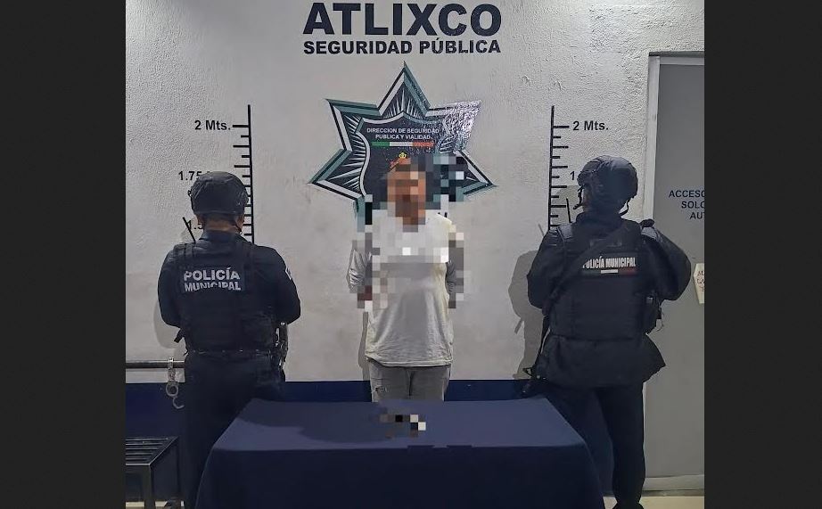 Foto: Cortesía Capturan en Atlixco a hombre armado durante operativo de vigilancia