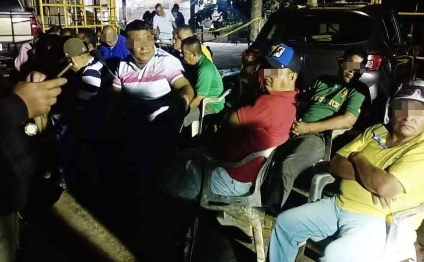 Foto: Cortesía Detienen a 13 policías municipales y 3 civiles en Tabasco durante operativo
