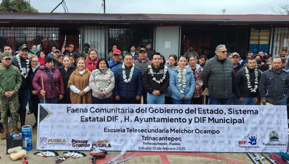 Foto: Cortesía DIF Puebla mejora escuelas y alimentación infantil en la Sierra Nororiental
