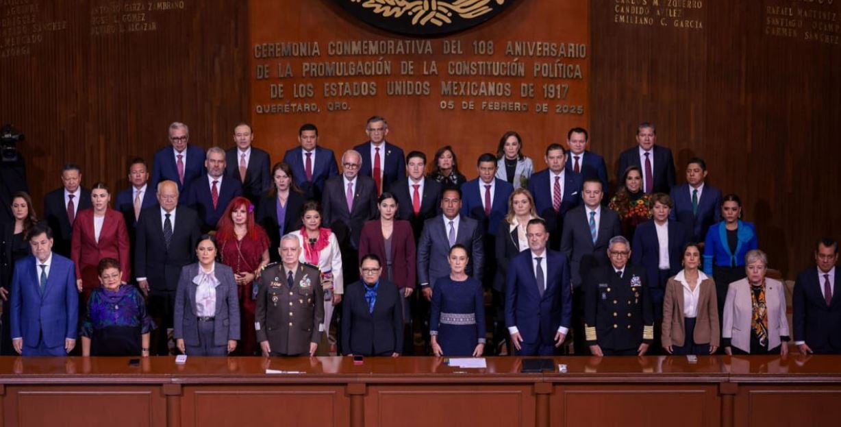 Foto: Cortesía Armenta respalda reformas antirreeleccionistas en 108 aniversario de la Constitución