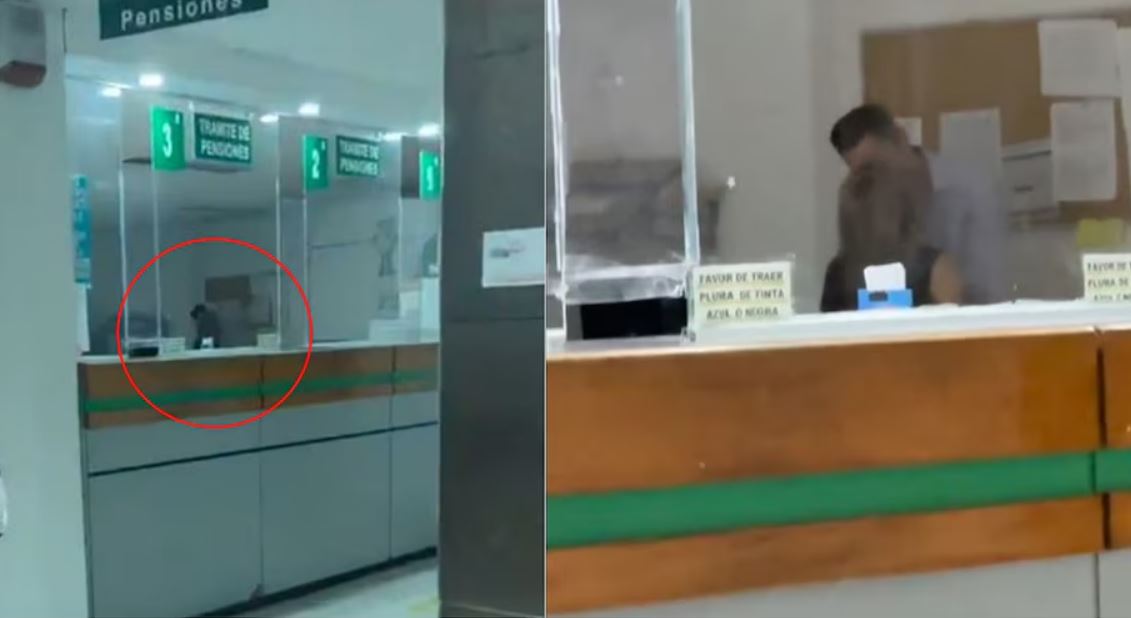 Foto: Cortesía Video viral muestra a empleados del IMSS besándose en pleno trabajo