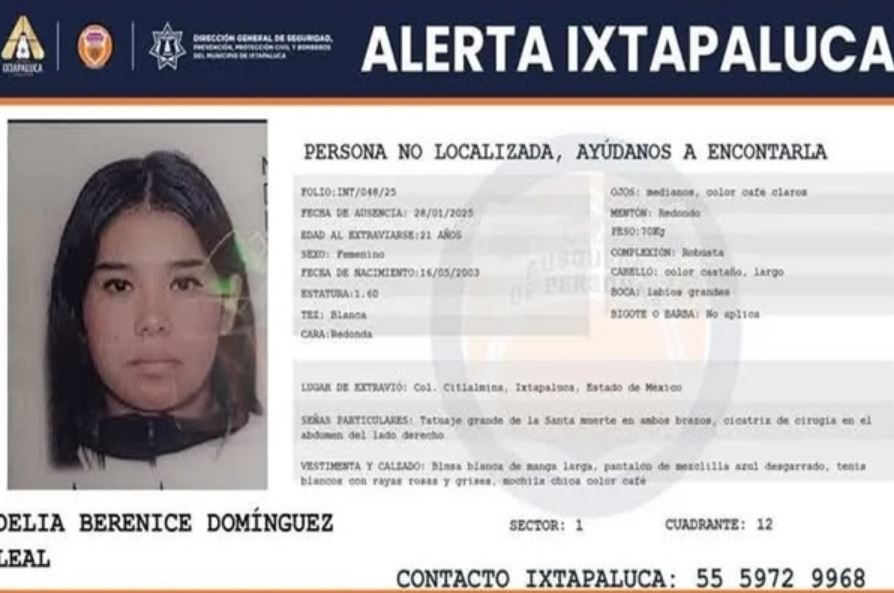 Foto: Cortesía Hallan sin vida a Delia Berenice en hotel de Xicotepec, Puebla