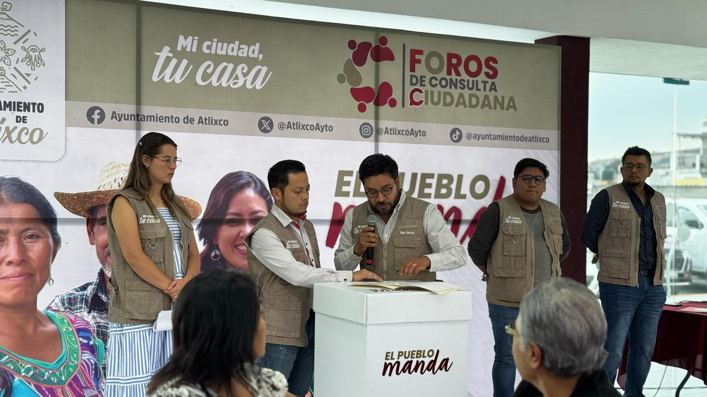 Foto: Cortesía Atlixco fomenta el desarrollo con foros de participación ciudadana