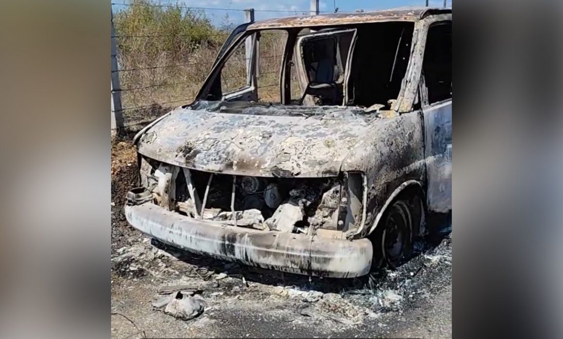 Foto: Cortesía Hallan cuerpo calcinado y camioneta incendiada en Juchitán, Oaxaca