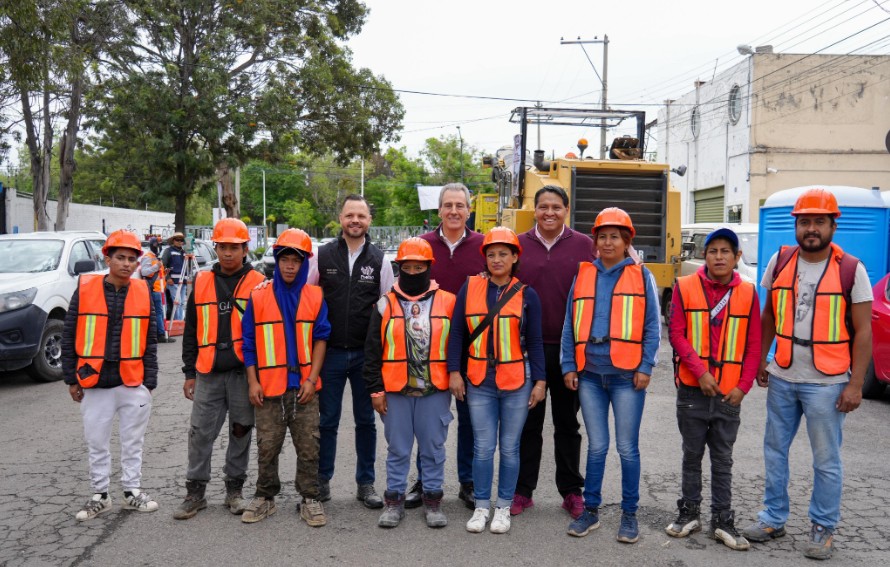 Foto: Cortesía Arrancan obras de pavimentación en colonias de Puebla capital