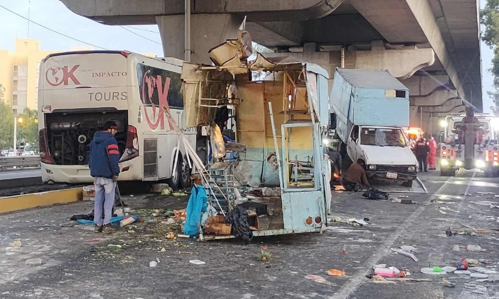 Foto: Cortesía Grave accidente en la autopista México–Puebla