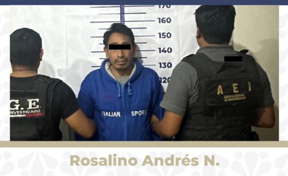 Foto: Cortesía Fiscalía aprehende a presunto homicida en Teziutlán