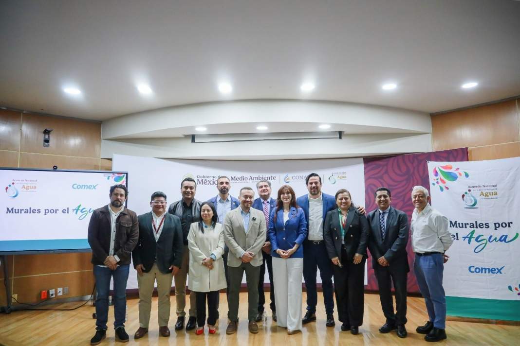 Tlaxcala impulsa murales por el agua para salvar el Río Atoyac