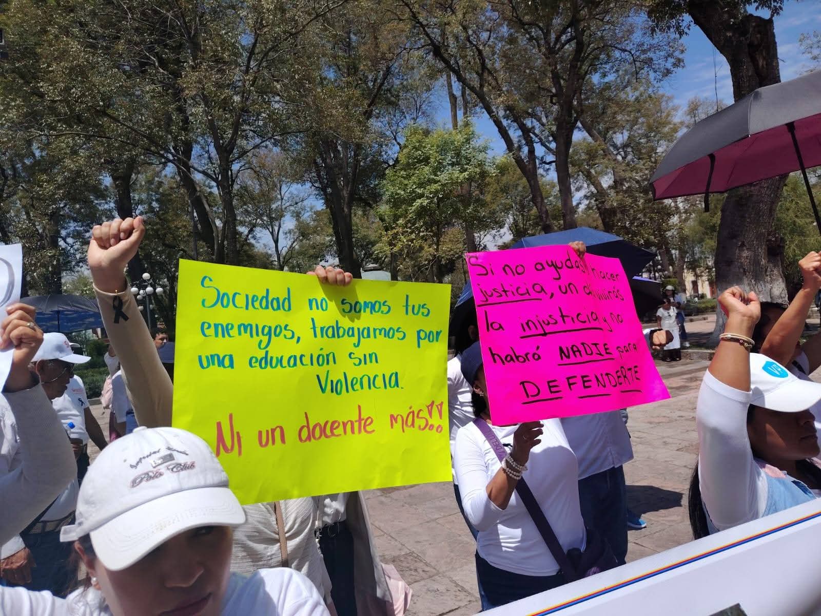 Foto: Cortesía "Ni un docente más": Marchan en Tlaxcala en memoria de Josman