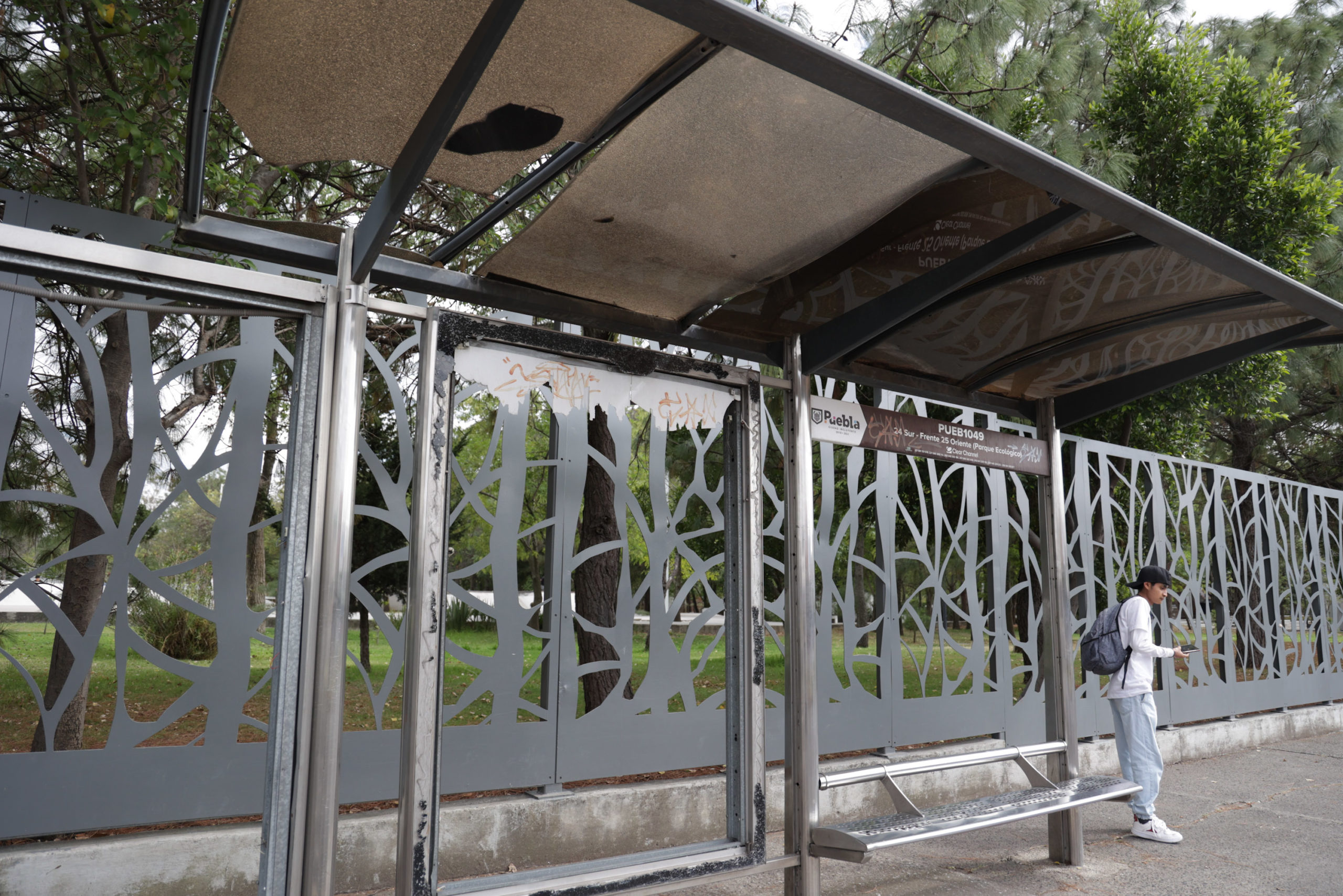 Paraderos del transporte público en Puebla contarán con cámaras de vigilancia vinculadas al C5